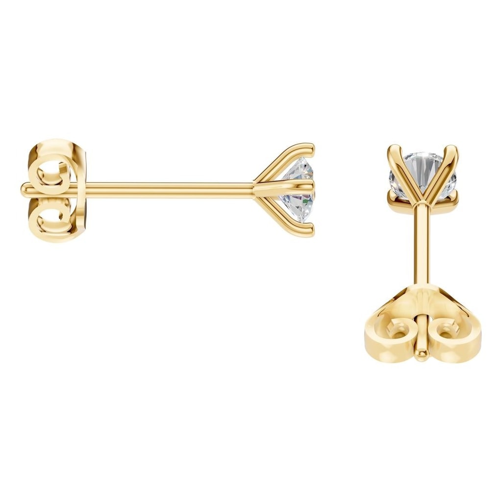 EA-2998 Yellow Gold Earrings SET - Side View
