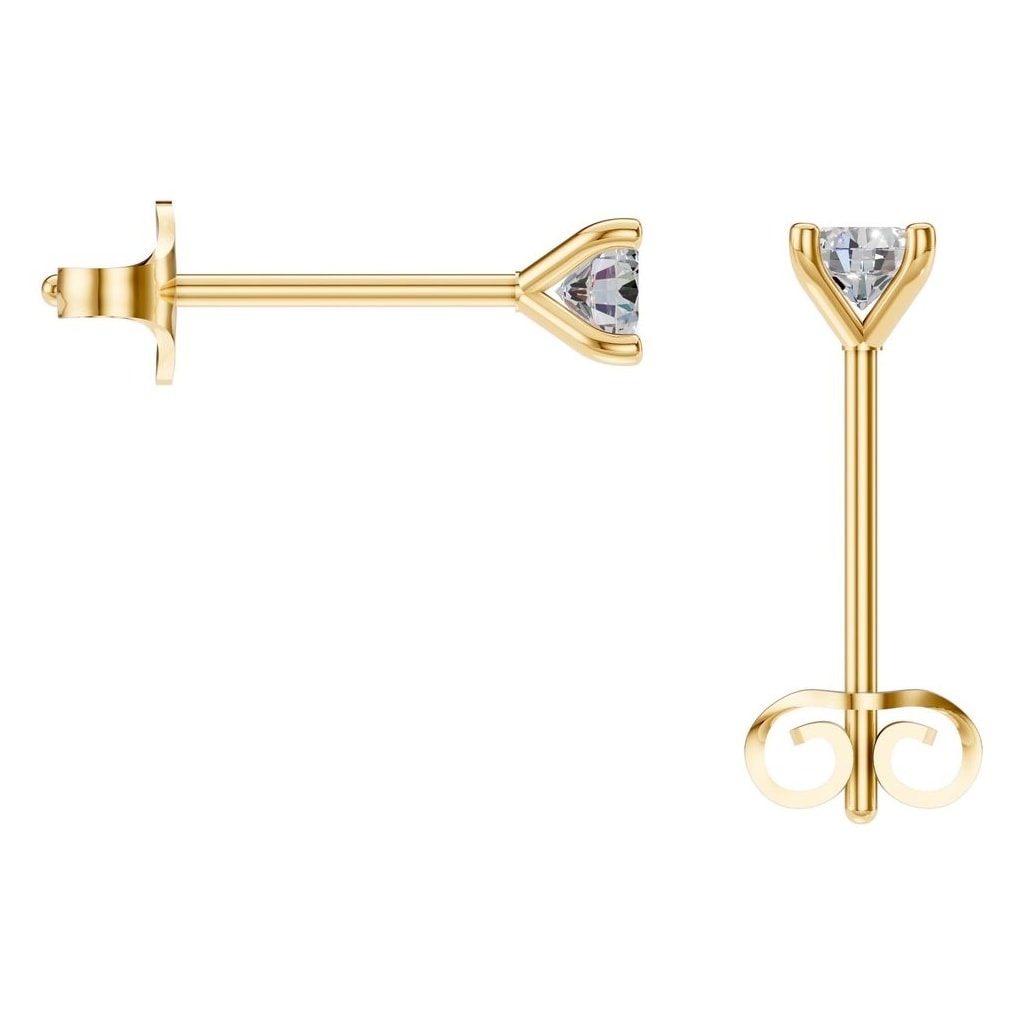 EA-2998 Yellow Gold Earrings SET - BACK