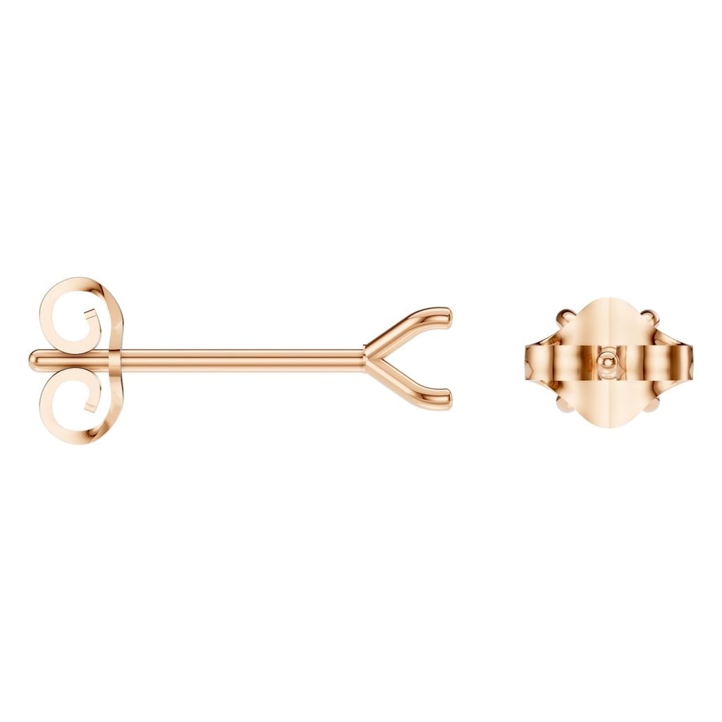 EA-2998 Rose Gold Earrings UNSET - ANGLE