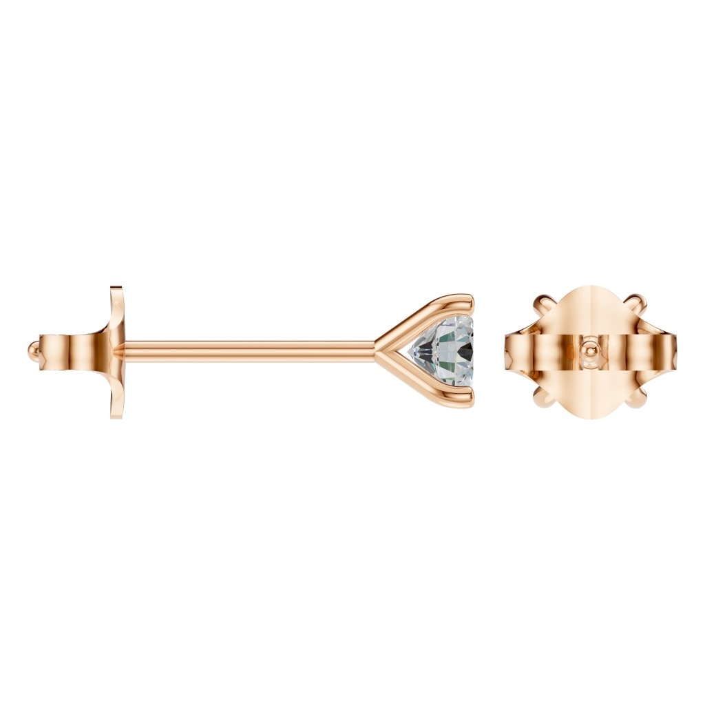 EA-2998 Rose Gold Earrings SET - ANGLE