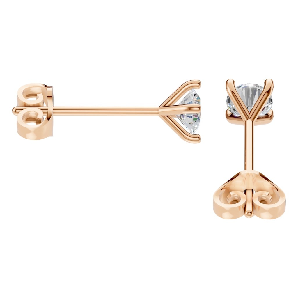 EA-2998 Rose Gold Earrings SET - Side View