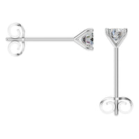 EA-2998 White Gold Earrings SET - BACK