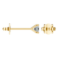 EA-2998 Yellow Gold Earrings SET - ANGLE