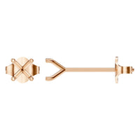 EA-2998 Rose Gold Earrings UNSET - Main View