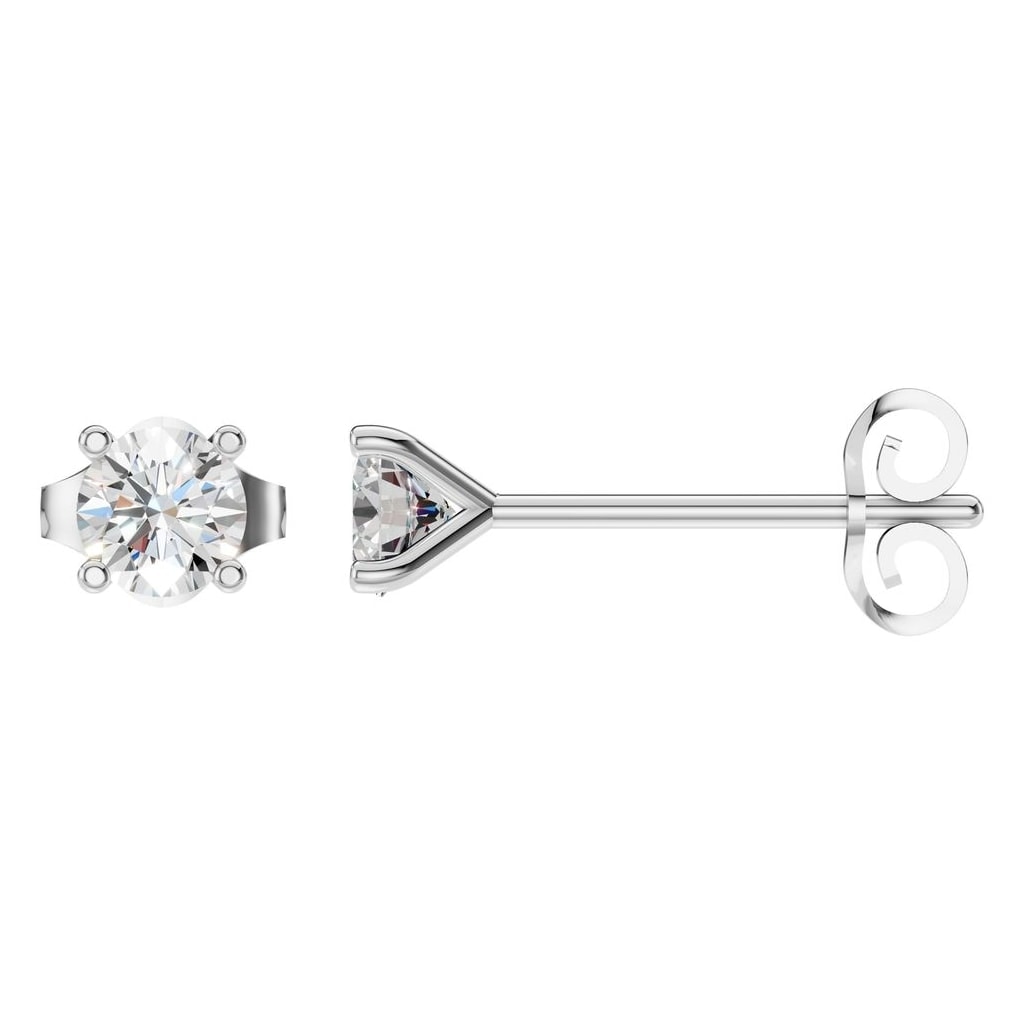 EA-2998 White Gold Earrings SET - Main View