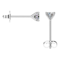 EA-2998 White Gold Earrings SET - BACK