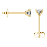 EA-2998 Yellow Gold Earrings SET - BACK
