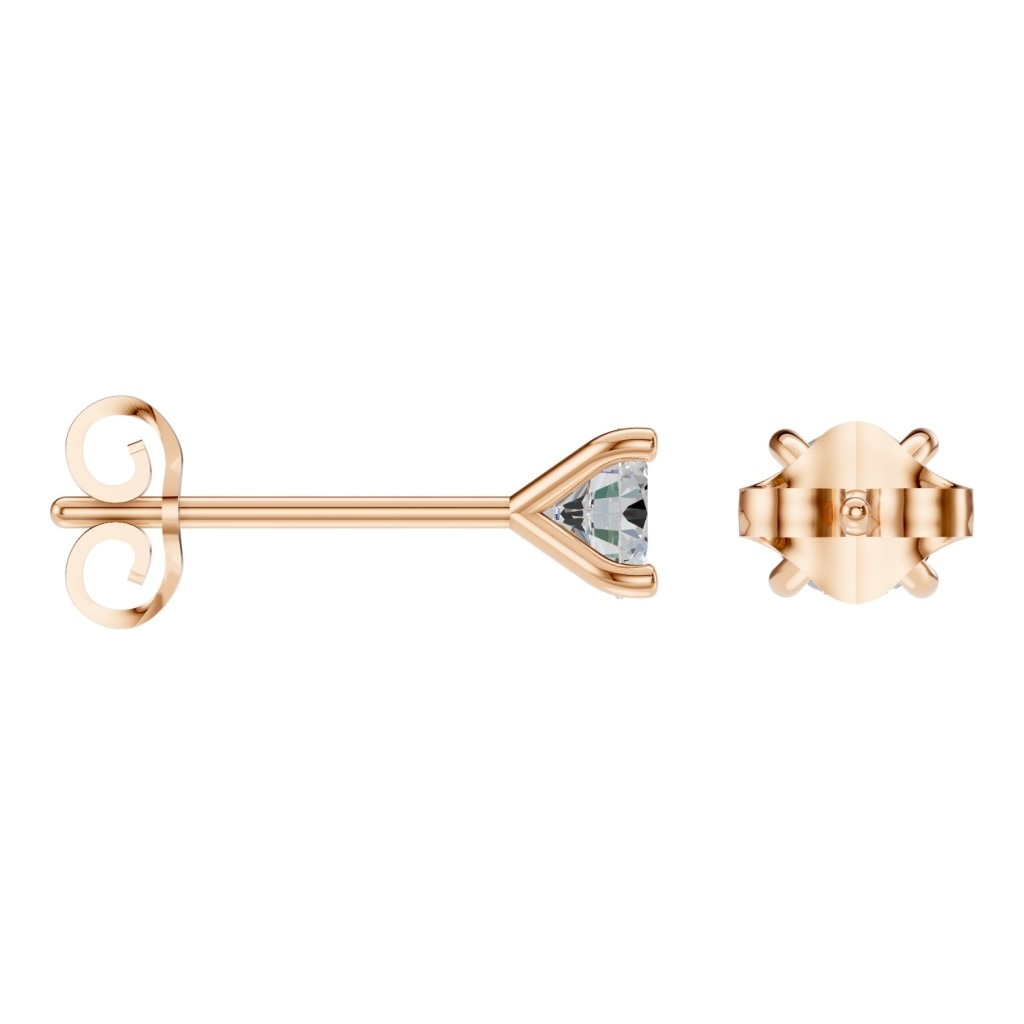 EA-2998 Rose Gold Earrings SET - ANGLE