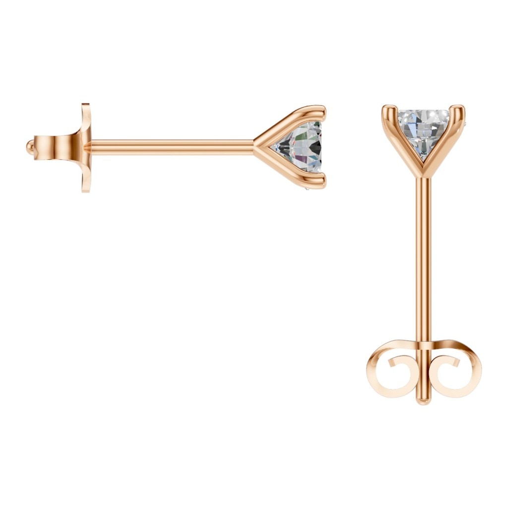 EA-2998 Rose Gold Earrings SET - BACK