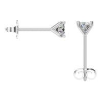 EA-2998 White Gold Earrings SET - BACK