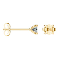 EA-2998 Yellow Gold Earrings SET - ANGLE
