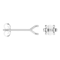 EA-2998 White Gold Earrings UNSET - ANGLE