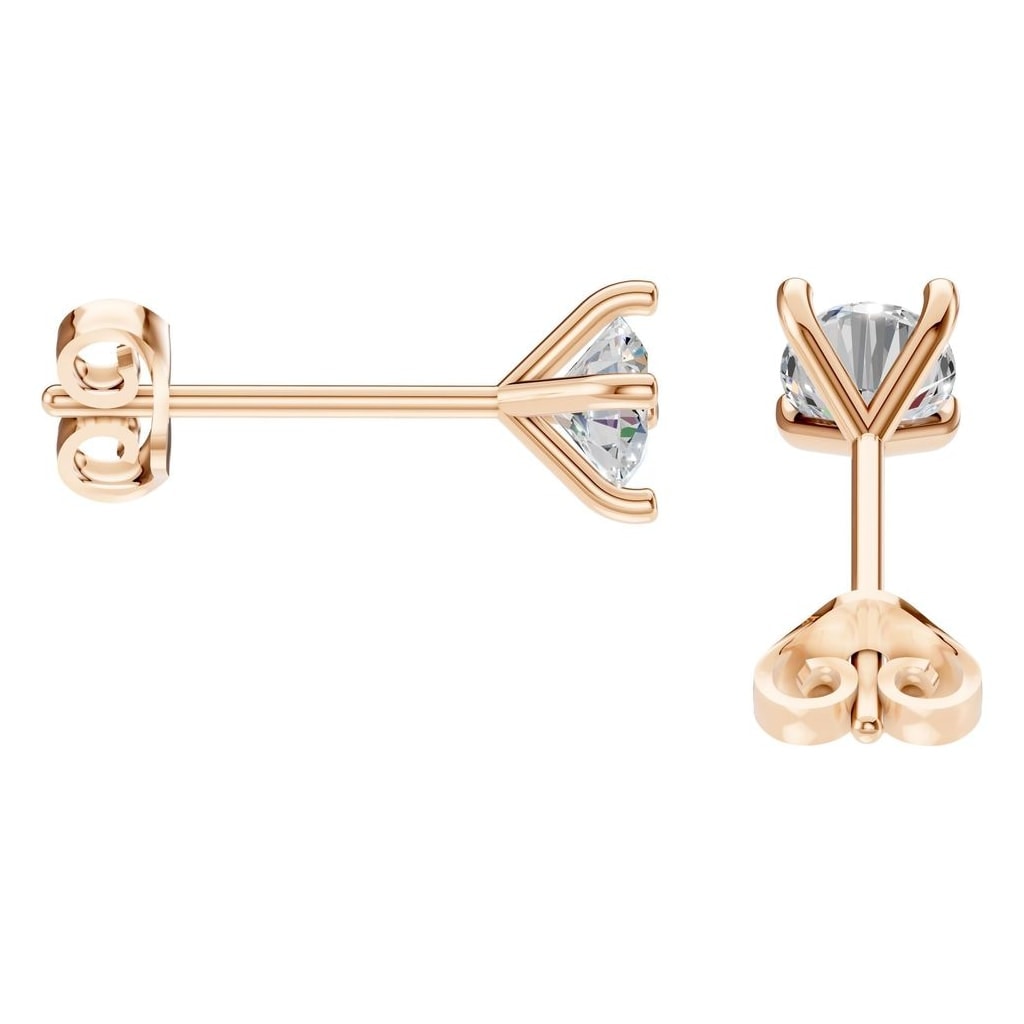 EA-2998 Rose Gold Earrings SET - Side View