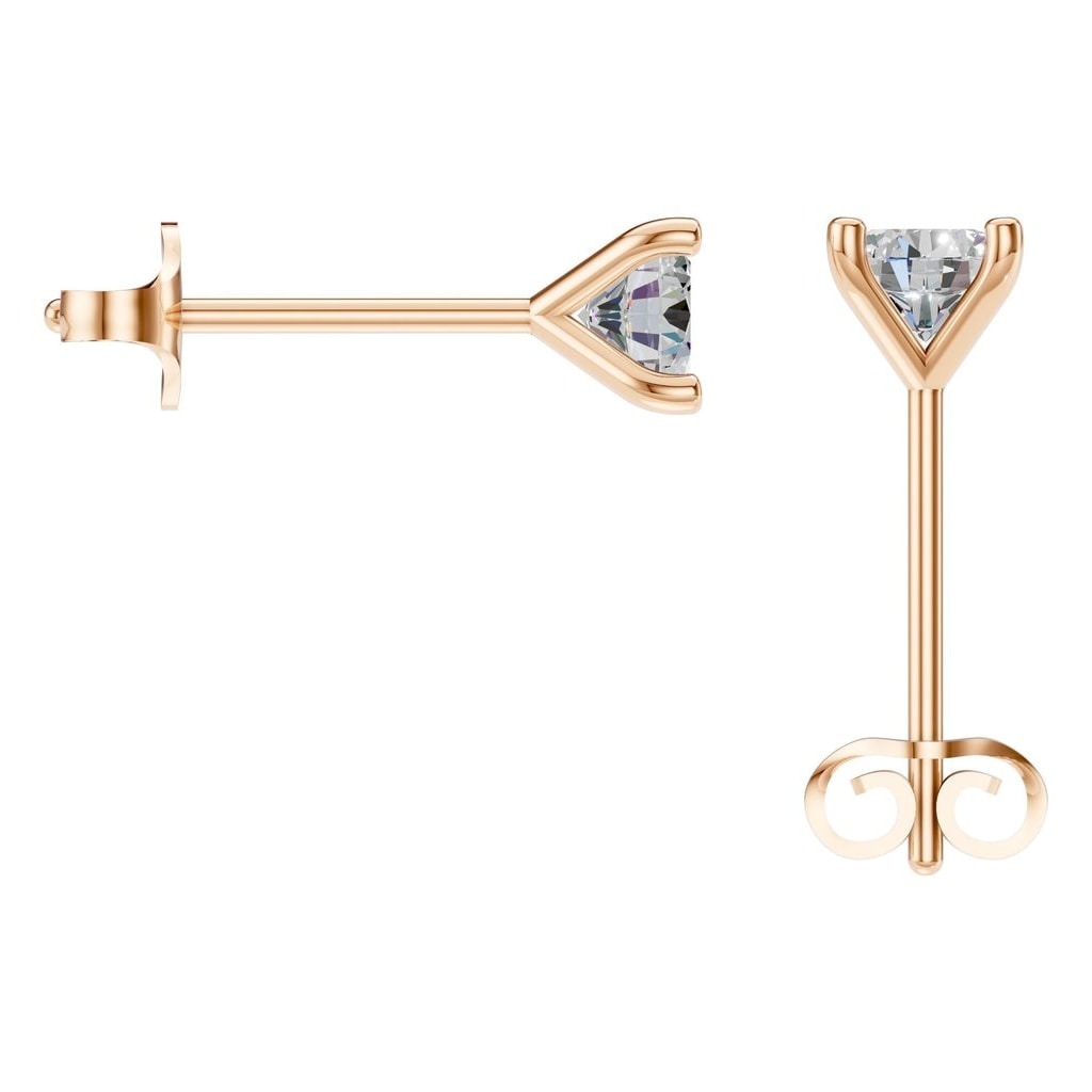 EA-2998 Rose Gold Earrings SET - BACK
