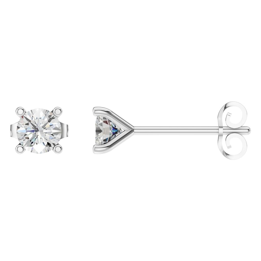 EA-2998 White Gold Earrings SET - Main View