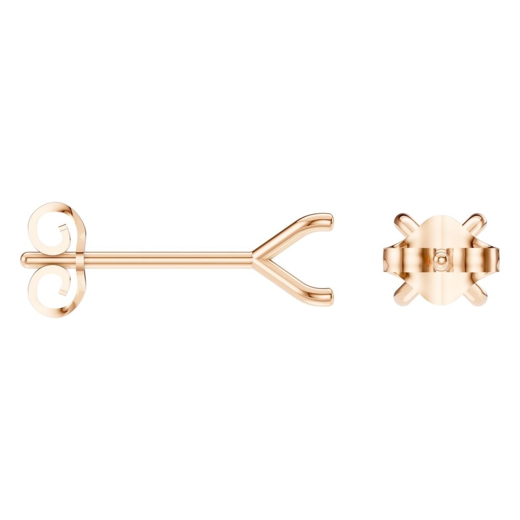 EA-2998 Rose Gold Earrings UNSET - ANGLE