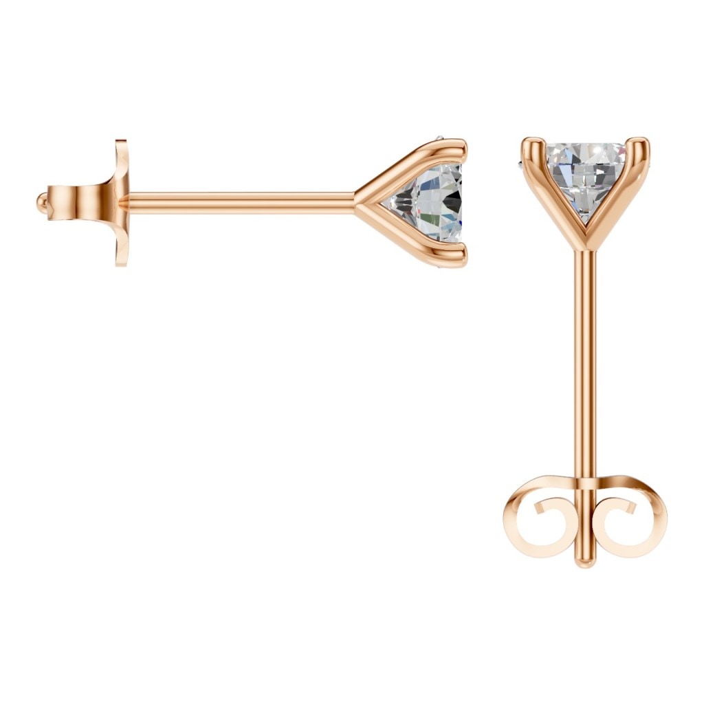 EA-2998 Rose Gold Earrings SET - BACK