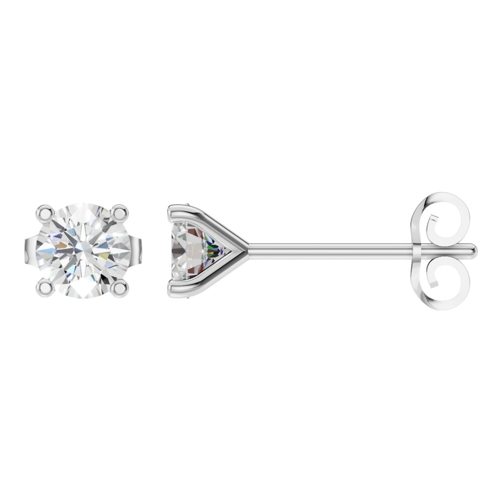 EA-2998 White Gold Earrings SET - Main View
