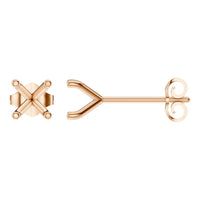 EA-2998 Rose Gold Earrings UNSET - Main View