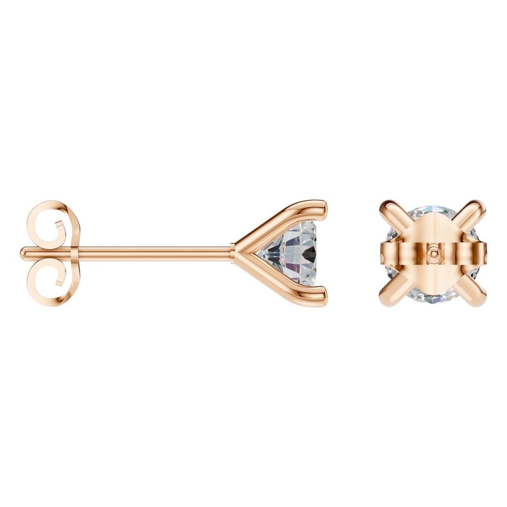 EA-2998 Rose Gold Earrings SET - ANGLE