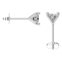 EA-2998 White Gold Earrings SET - BACK