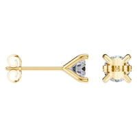 EA-2998 Yellow Gold Earrings SET - ANGLE