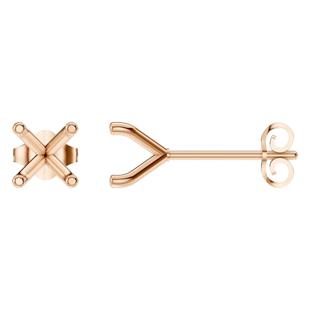 EA-2998 Rose Gold Earrings UNSET - Main View
