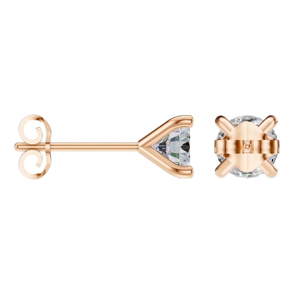 EA-2998 Rose Gold Earrings SET - ANGLE