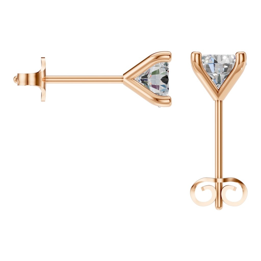 EA-2998 Rose Gold Earrings SET - BACK