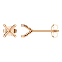 EA-2998 Rose Gold Earrings UNSET - Main View