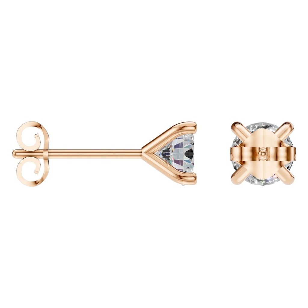 EA-2998 Rose Gold Earrings SET - ANGLE