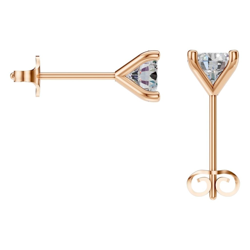 EA-2998 Rose Gold Earrings SET - BACK