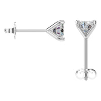 EA-2998 White Gold Earrings SET - BACK