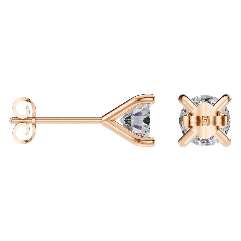 EA-2998 Rose Gold Earrings SET - ANGLE