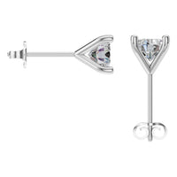 EA-2998 White Gold Earrings SET - BACK