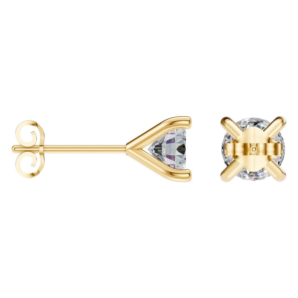 EA-2998 Yellow Gold Earrings SET - ANGLE