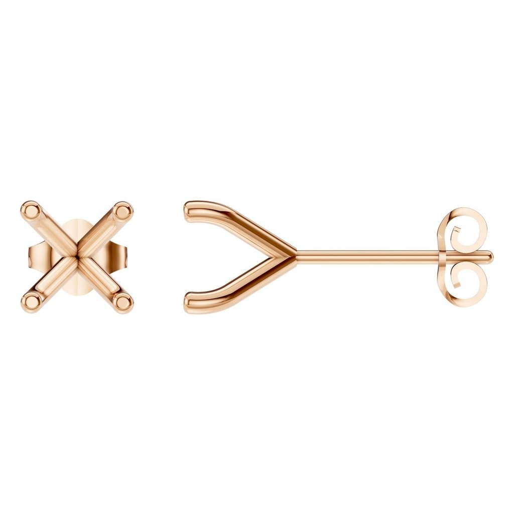 EA-2998 Rose Gold Earrings UNSET - Main View