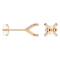 EA-2998 Rose Gold Earrings UNSET - ANGLE