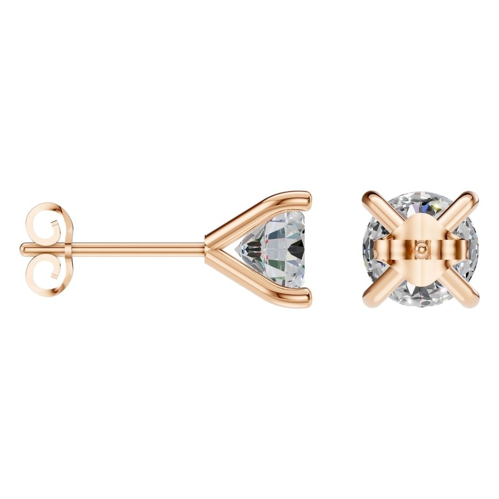 EA-2998 Rose Gold Earrings SET - ANGLE