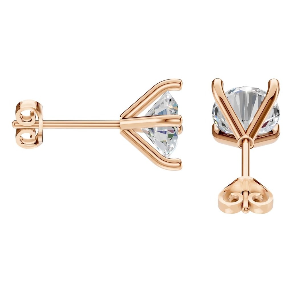 EA-2998 Rose Gold Earrings SET - Side View