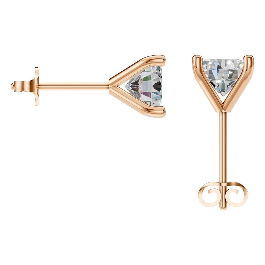 EA-2998 Rose Gold Earrings SET - BACK
