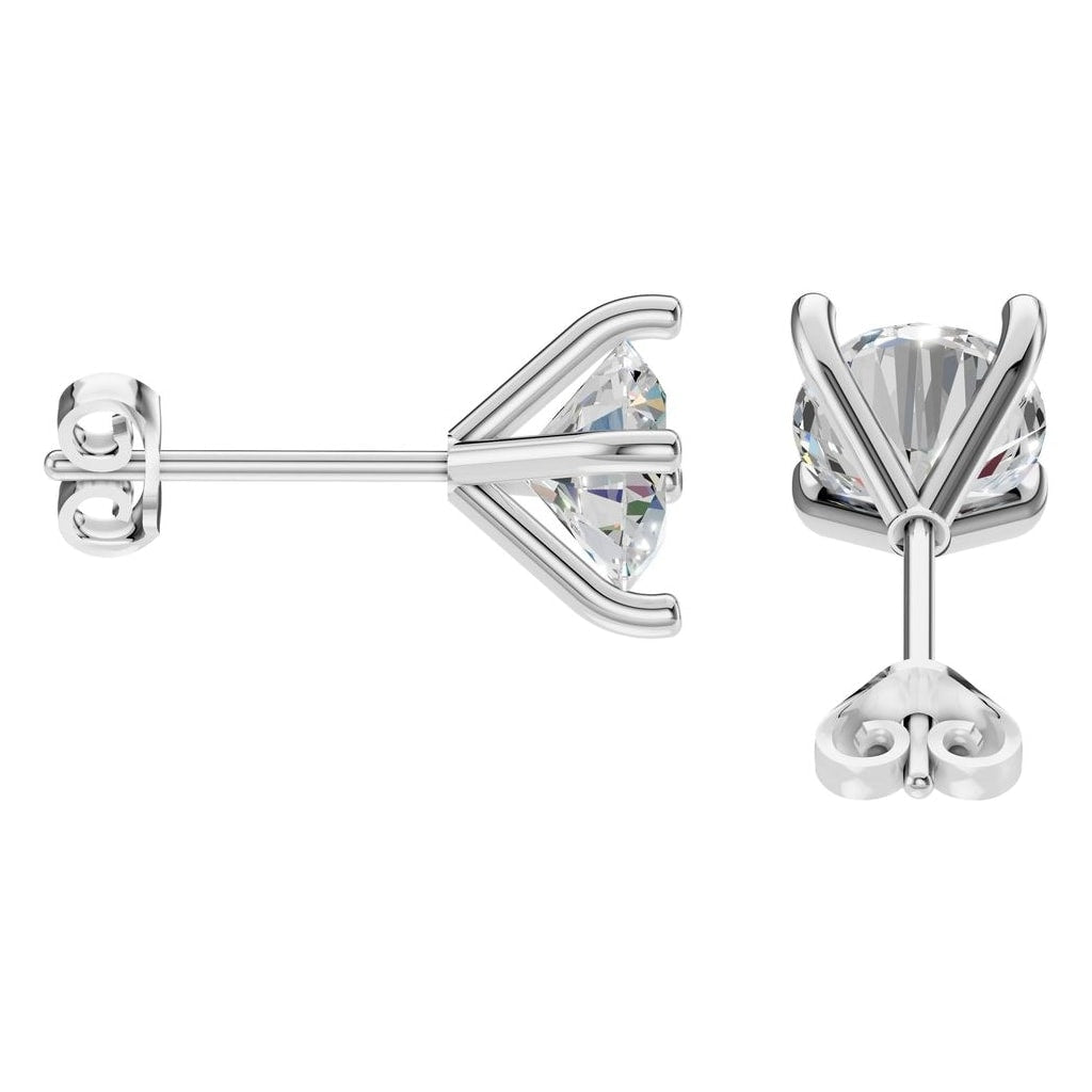 EA-2998 White Gold Earrings SET - Side View