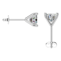 EA-2998 White Gold Earrings SET - BACK