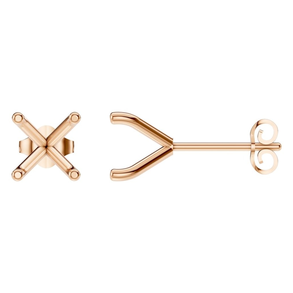 EA-2998 Rose Gold Earrings UNSET - Main View