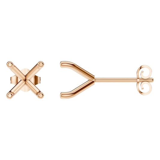 EA-2998 Rose Gold Earrings UNSET - Main View