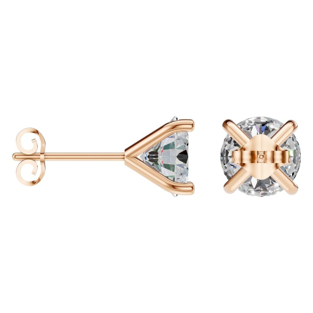 EA-2998 Rose Gold Earrings SET - ANGLE