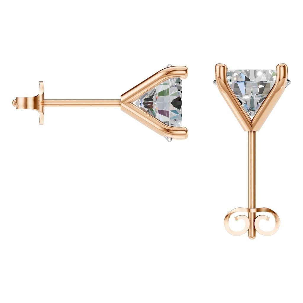 EA-2998 Rose Gold Earrings SET - BACK