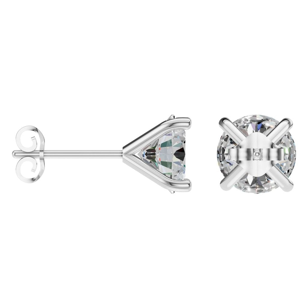 EA-2998 White Gold Earrings SET - ANGLE