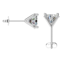 EA-2998 White Gold Earrings SET - BACK