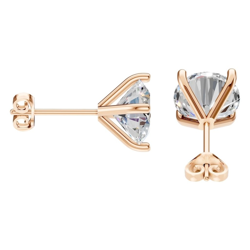 EA-2998 Rose Gold Earrings SET - Side View